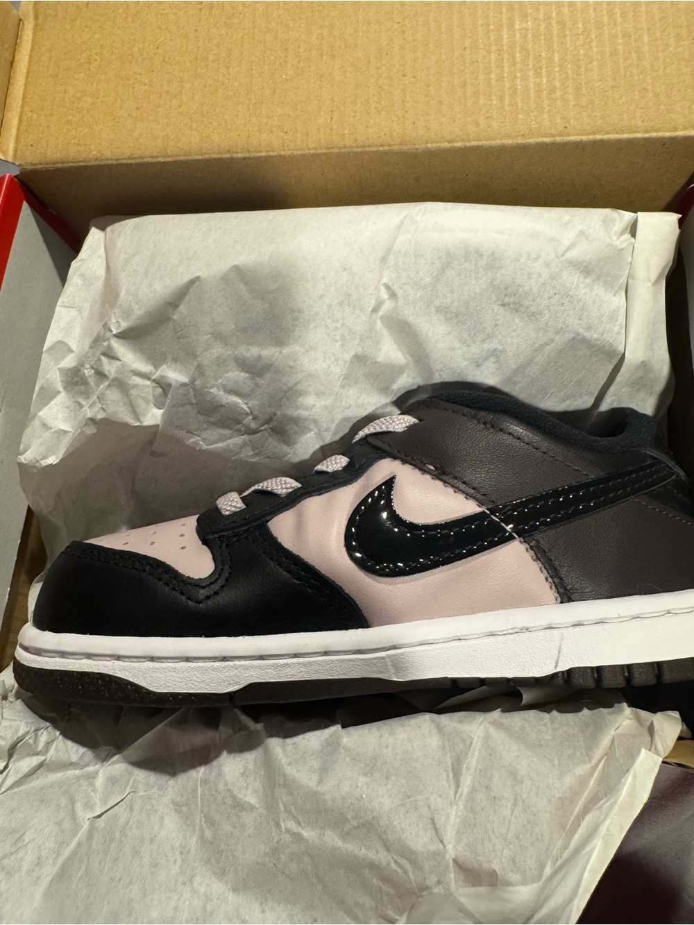 Nike Dunk Kids Low-Top Sneakers in particle Rose/Black